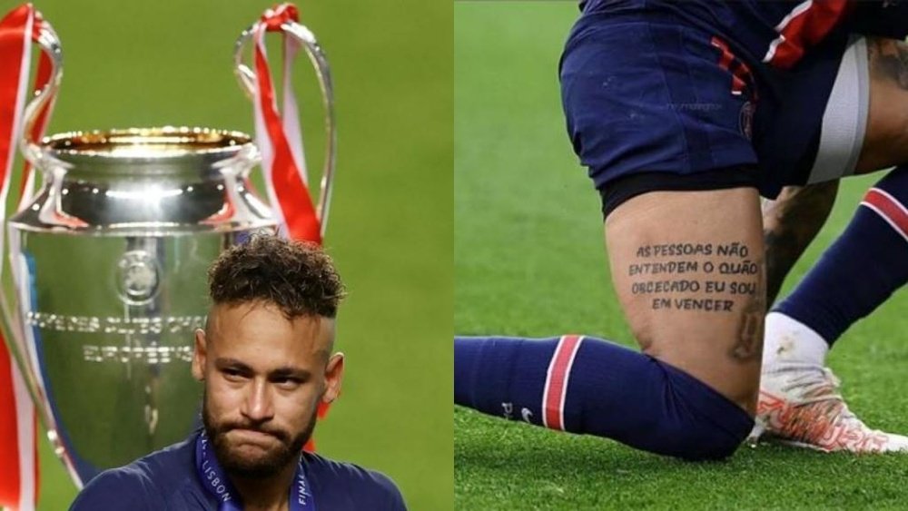 Neymar y su publicación en Instagram horas antes del Bayern-PSG. AFP/Instagram/neymarjr