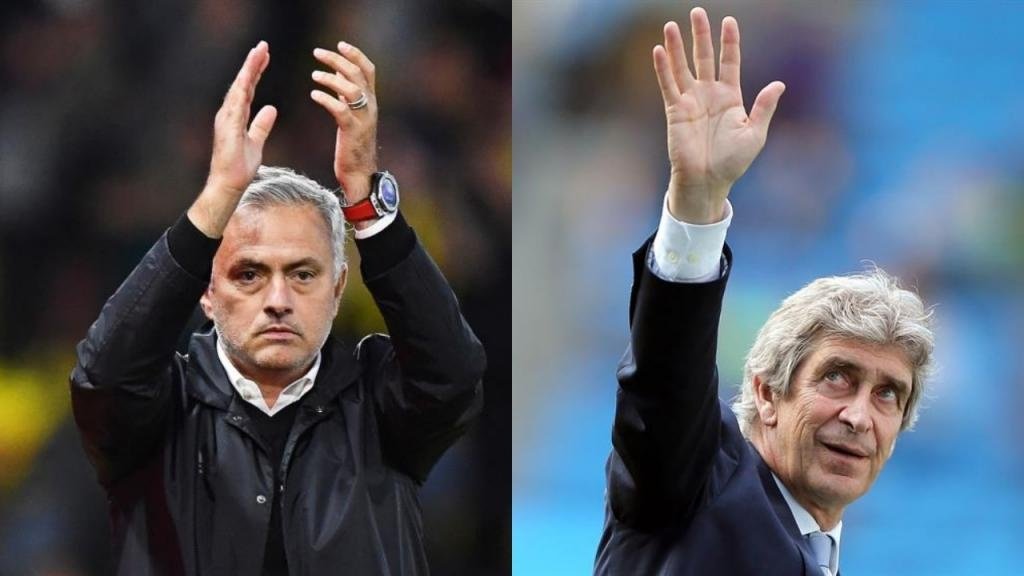 José Mourinho y Manuel Pellegrini se han visto las caras en 15 partidos oficiales hasta la fecha. EFE/Archivo