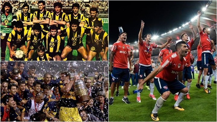 As cinco equipes sul-americanas com mais títulos internacionais