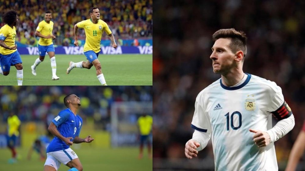Los 10 futbolistas más valorados de la Copa América. Montaje/AFP