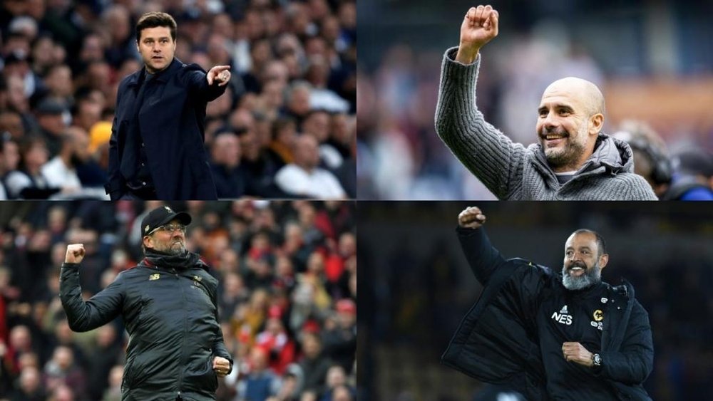 The four nominees for the Manager of the Season Award. AFP/EFE