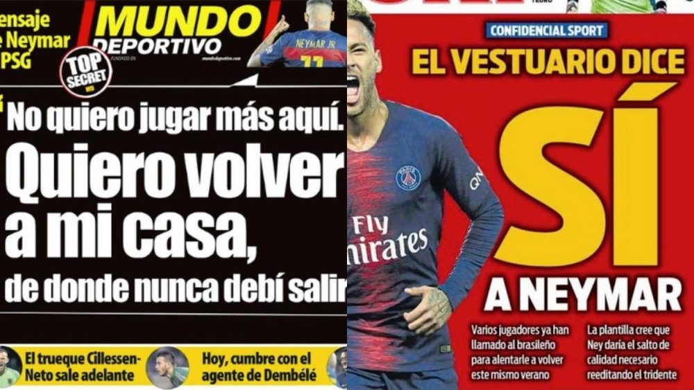 Barcelona ya sueña despierta con Neymar. Sport/MD