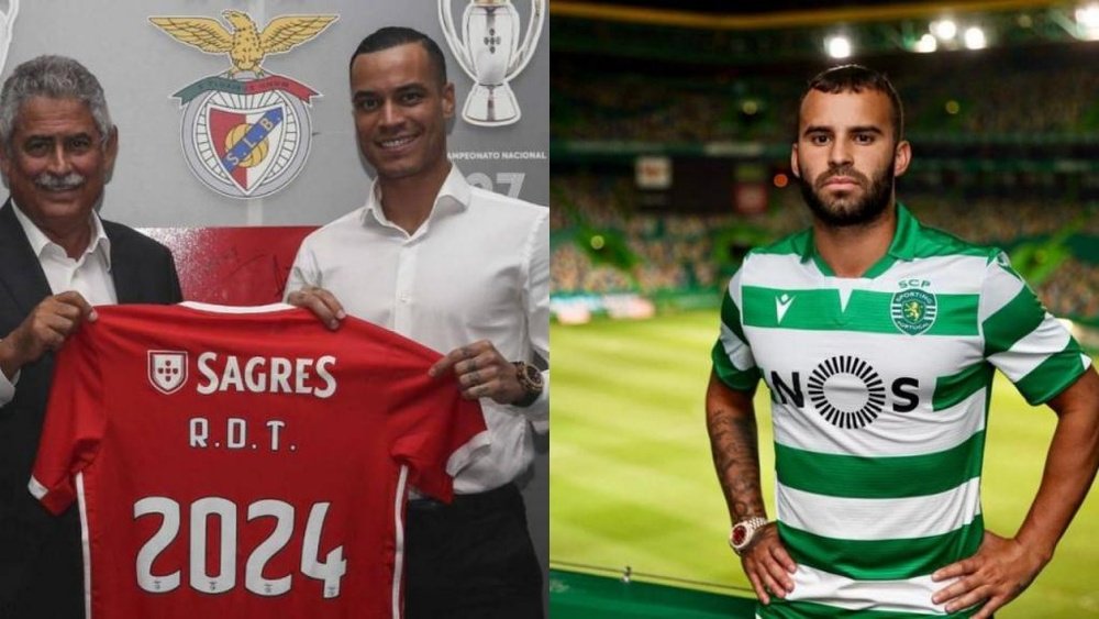 La dura adaptación de Jesé y De Tomás. Benfica/SportingCP