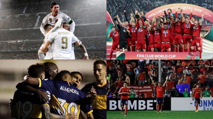 Os dez clubes com mais títulos internacionais