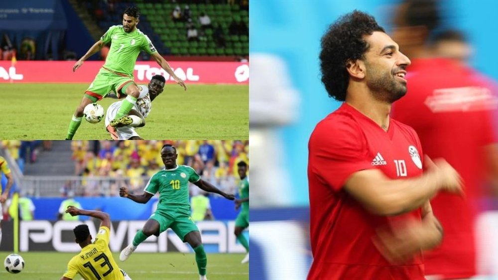 Los ocho 'cracks' llamados a brillar en esta Copa África. AFP