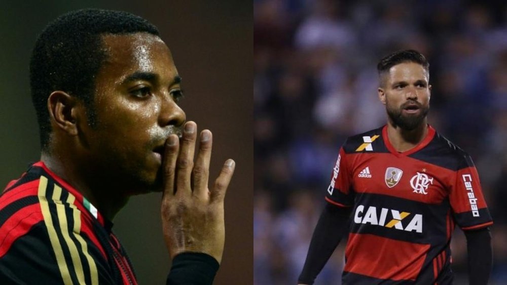Robinho y Diego podrían llegar a Santos. AFP/EFE