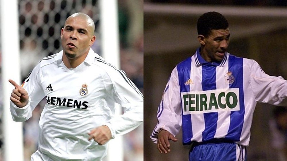 La apuesta secreta entre Ronaldo y Djalminha en 2004. Montaje/RealMadrid/EFE