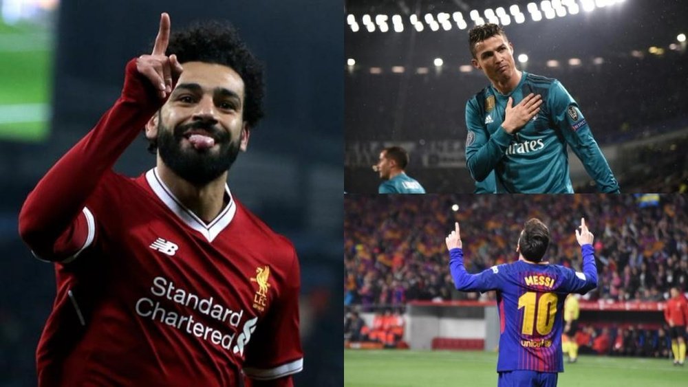 Salah, Messi and Ronaldo feature highly. BeSoccer