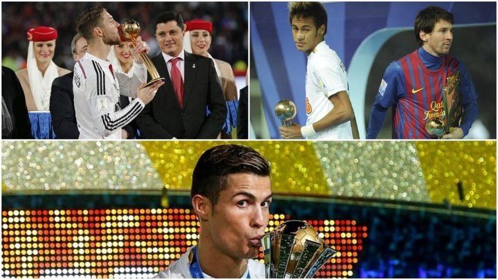 The Golden Ball winners for the 13 Club World Cups