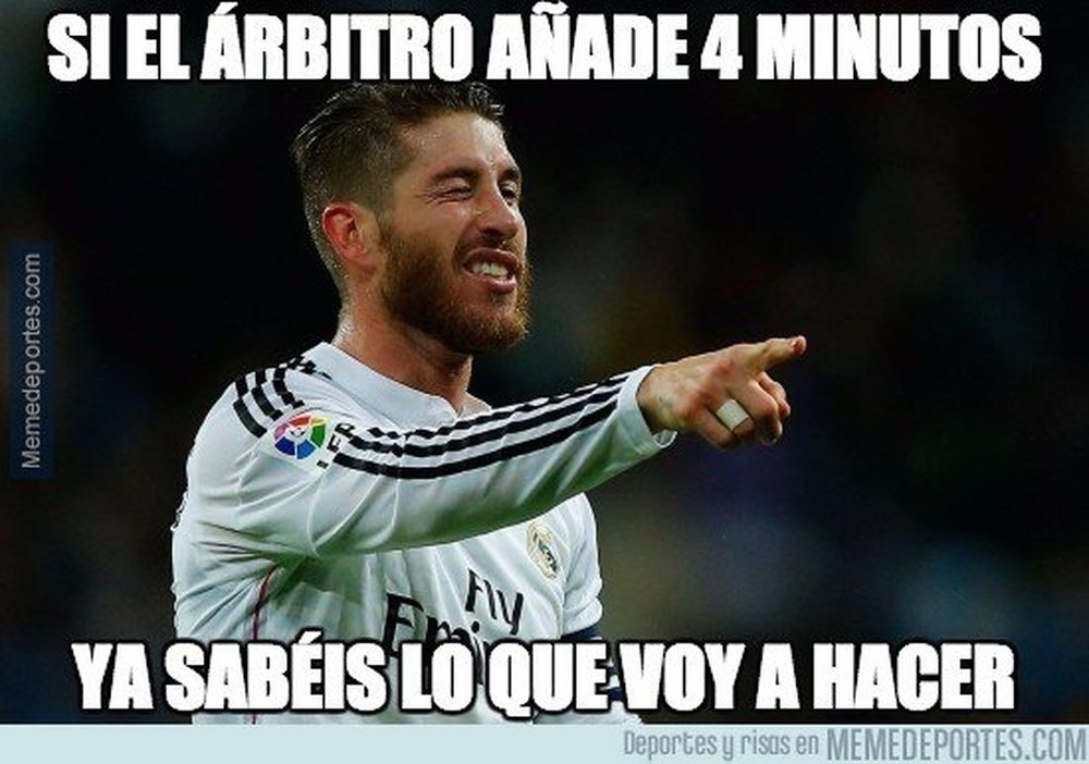 Montaje de Sergio Ramos con el Real Madrid. MemeDeportes