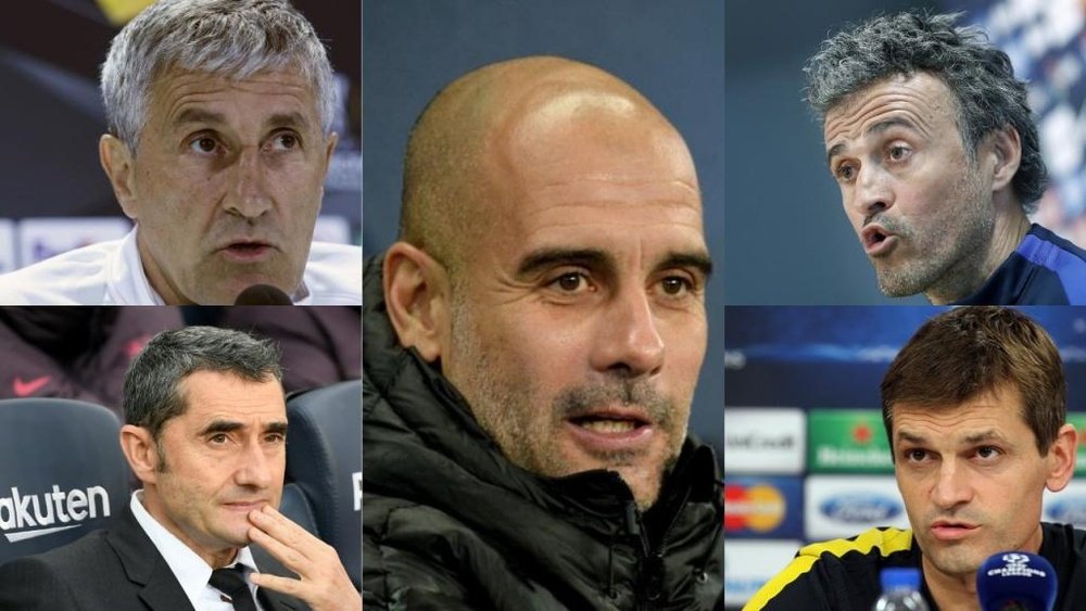 Barcelona seem to prefer national coaches. EFE/AFP