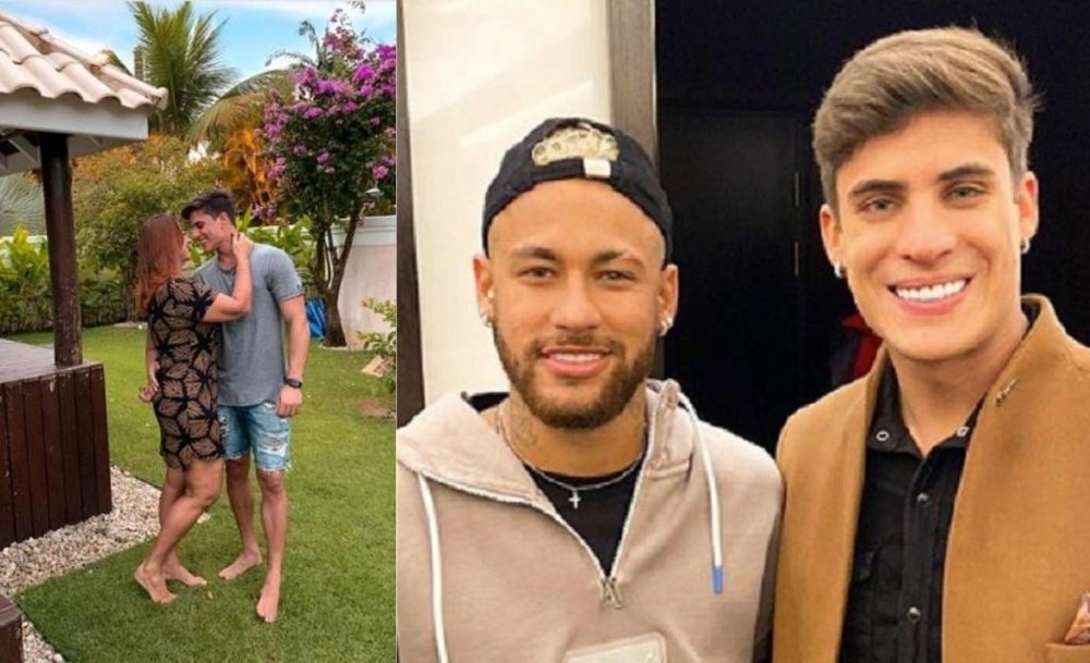 La mère de Neymar s'est remis avec le jeune mannequin de 22 ans. Instagram/TiagoRamos