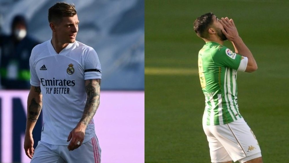 Dois desfalques importantes para o Real Madrid-Betis de hoje. AFP