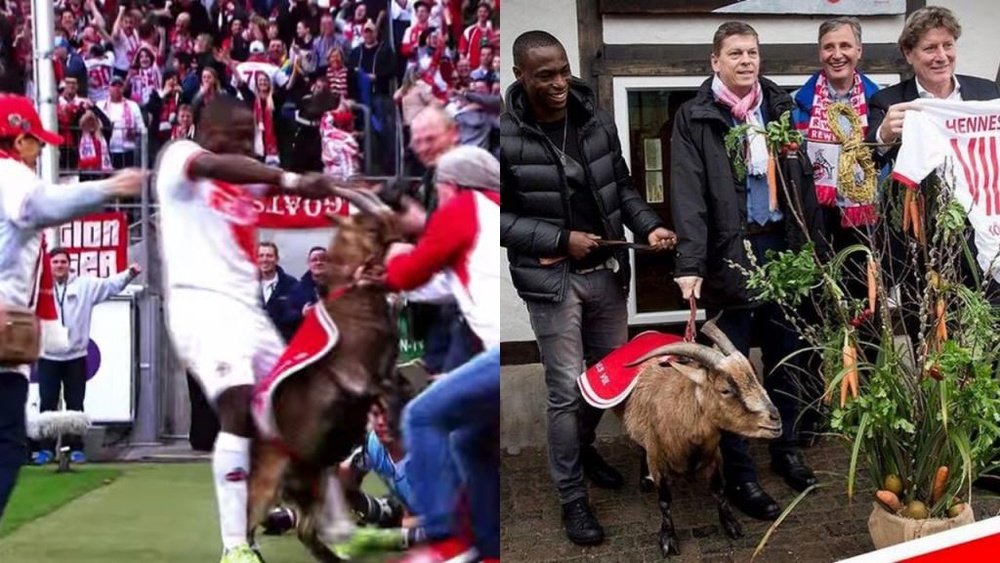 El futbolista que pidió perdón a una cabra. Instagram/Anthony Ujah