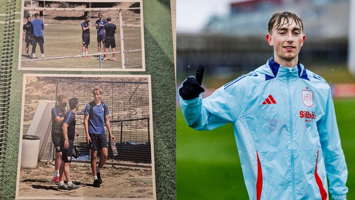 El proceso de Huijsen de edad cadete a la élite. BeSoccer/EFE y RFEF