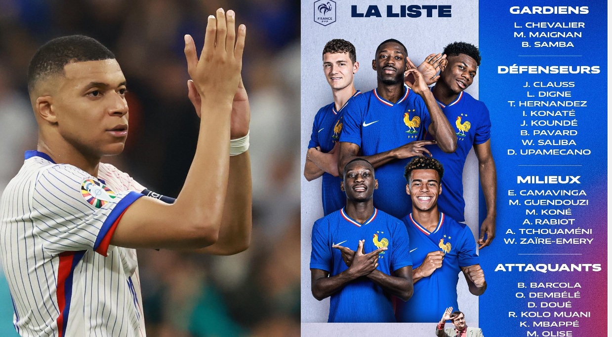 Mbappé torna tra i convocati della Francia: esordio per Doué