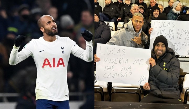 Richarlison, an unexpected fan of Lucas Moura who ended up asking for his jersey