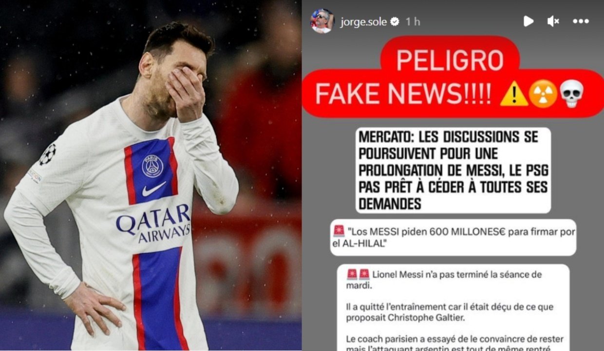 El padre de Messi desmintió varias informaciones. AFP/Instagram/jorge.sole