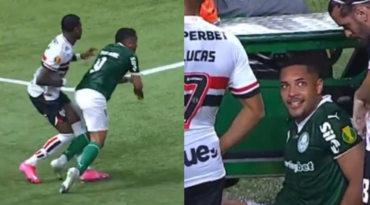 Vitor Roque revoluciona el Paulista. Captura/TNT Sports Brasil