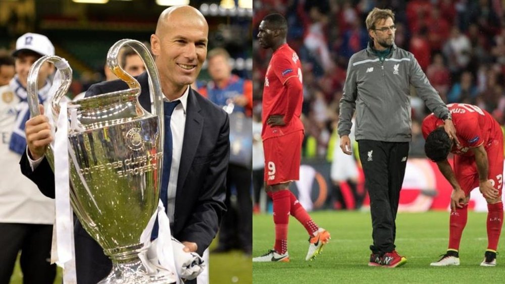 Zidane and Klopp have very different records in finals. BeSoccer