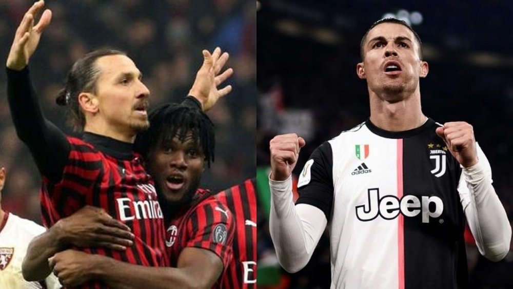 Duelo de 'egos' en la Coppa Italia. EFE/AFP