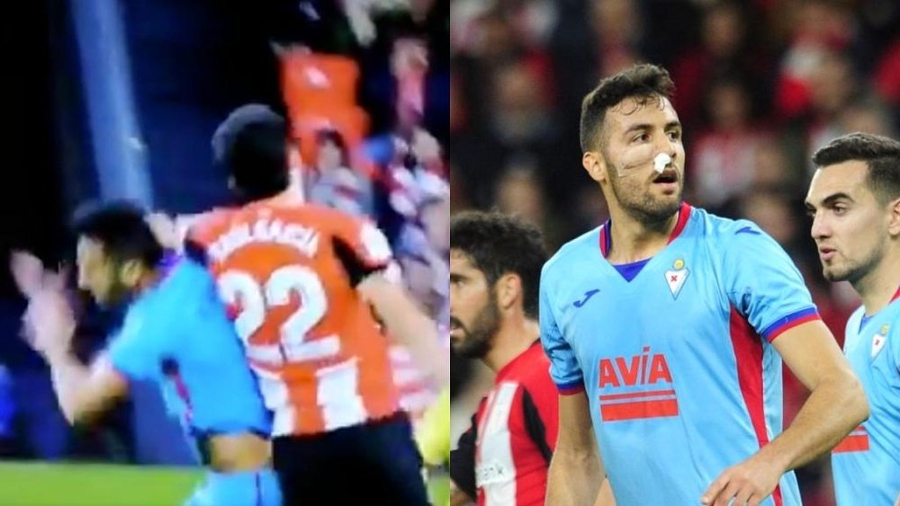 Athletic y Eibar empataron 0-0 en un duelo marcado por la dureza. Captura/Movistar/LaLiga