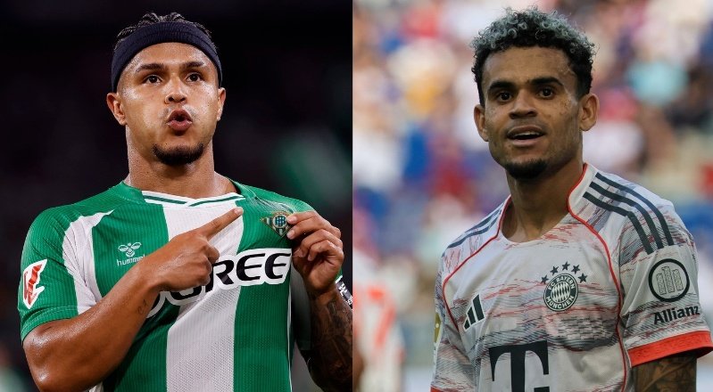 Cucho y Luis Díaz, los goleadores colombianos en grandes ligas. EFE