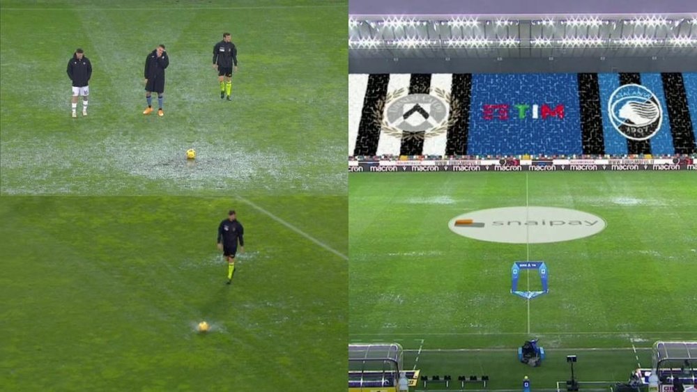Officiel : le match Udine-Atalanta reporté pour cause d'intempéries. Captures/Movistar
