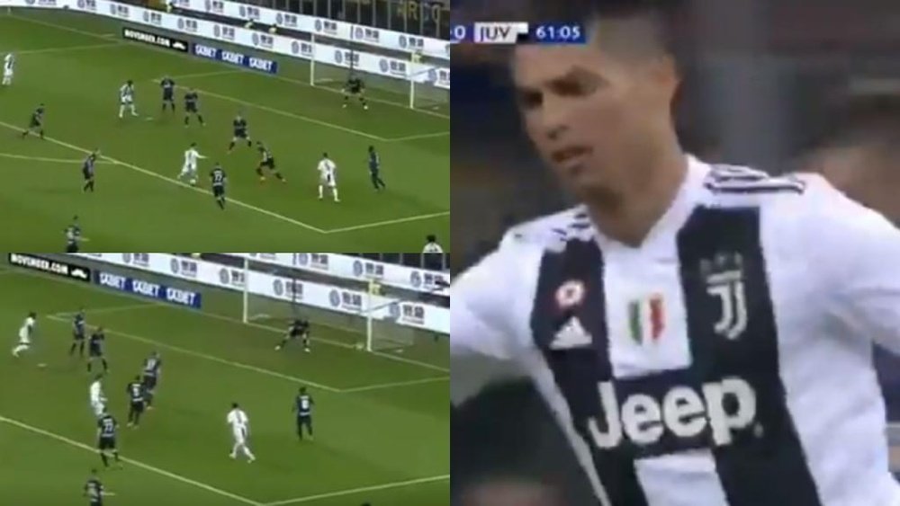 Ronaldo scored his 600th career goal against Inter. Capturas