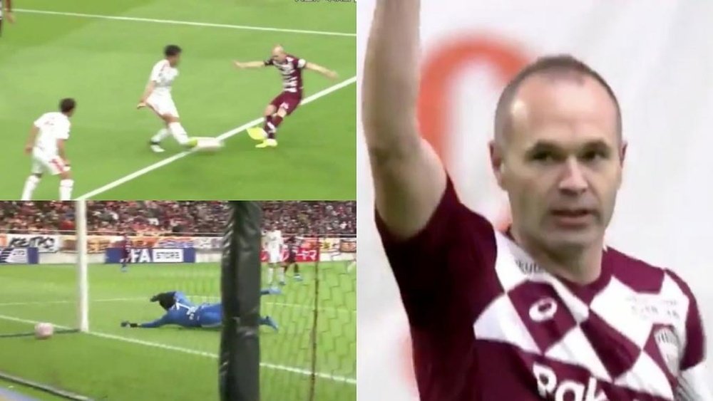 Iniesta a montré la voie de la finale au Vissel Kobe. Capture/NHKSports