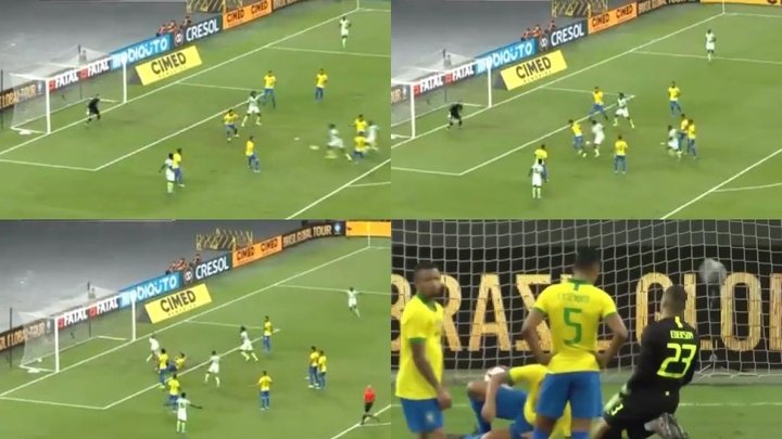 Aribo efface Marquinhos pour ouvrir le score contre le Brésil