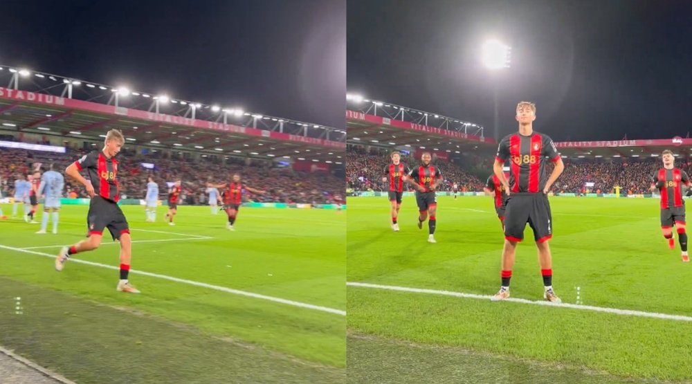 Huijsen es un 'tall chill guy'. X/AFCBournemouth
