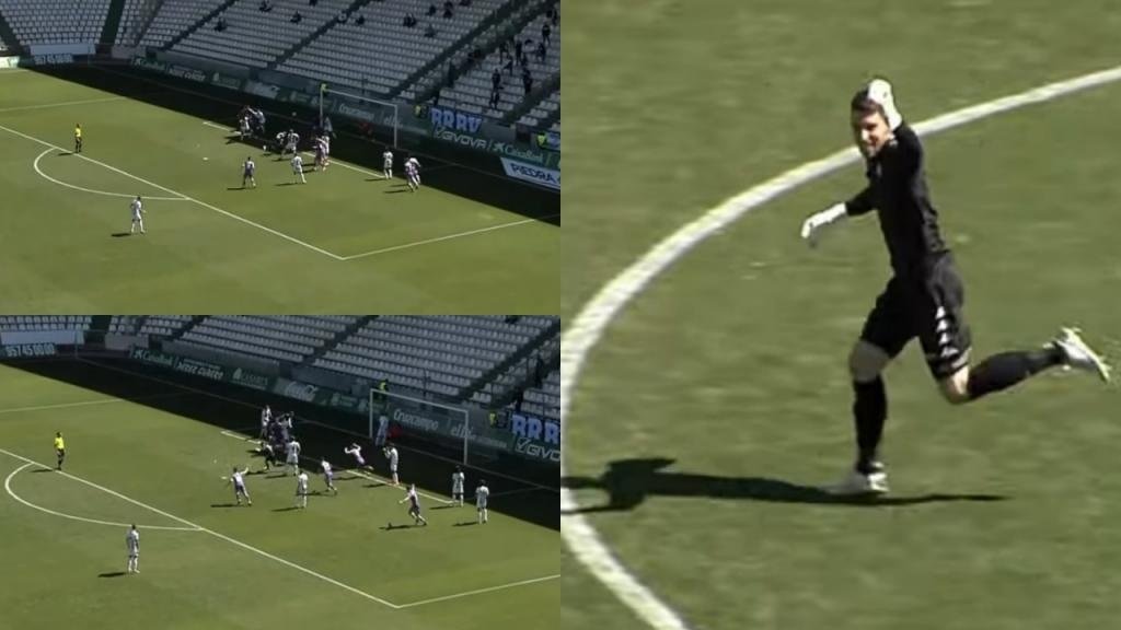 Rebollo marcó el empate en el añadido. Capturas/Footters