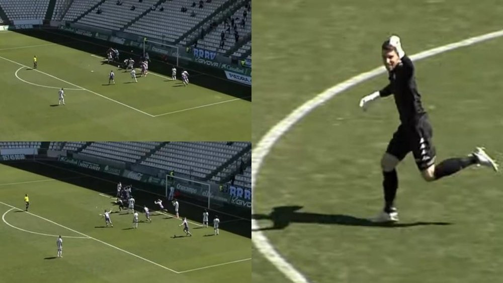 Rebollo marcó el empate en el añadido. Capturas/Footters