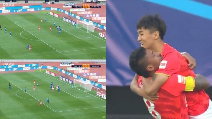 Shihao Wei y Paulinho firmaron el primer gol en China tras la vuelta