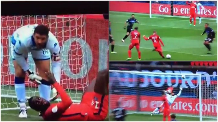 Lack of sportsmanship from Verratti: he scored taking advantage of the keeper's good will