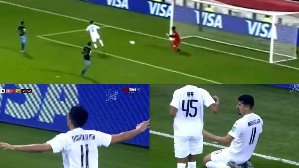Time de Xaavi, Al Sadd marca o primeiro gol do Mundial. Captura/ThreeTV