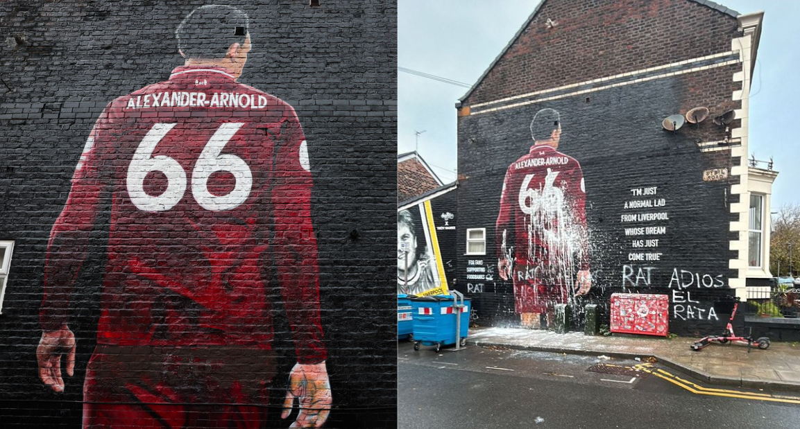 Vandalizado el mural de Trent: juicio en un Anfield que se siente traicionado