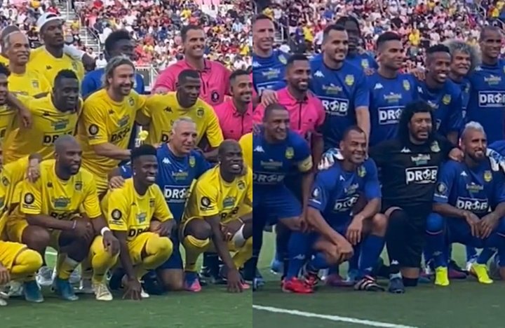 Lluvia de estrellas (y de goles) en el amigos de Ronaldinho vs. amigos de Roberto Carlos