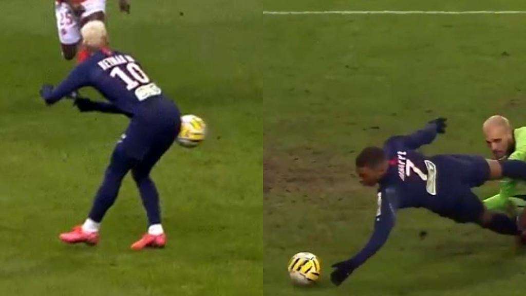 El PSG disfruta: del pase con el culo de Ney a la mano de Mbappé