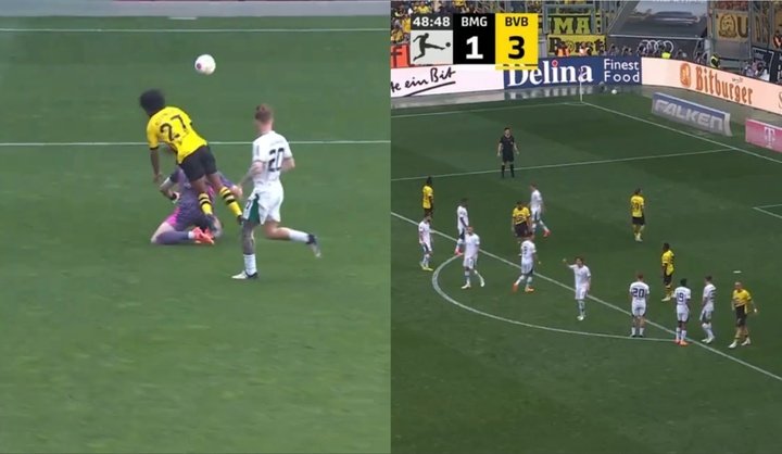 Penalti, gol, revisión y rectificación: ¿acertó el árbitro en el 'Gladbach-BVB?