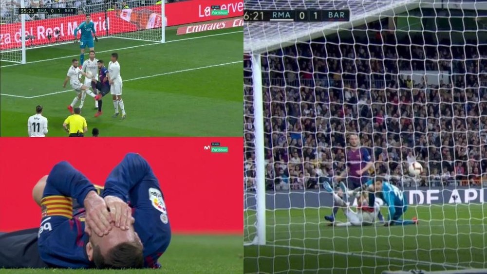 Rakitic reflejó en el marcador el dominio del Barça en la primera parte. Captura/Movistar Partidazo