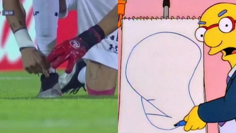 El viral tatuaje de Mariano Andújar. Captura/TNTSports