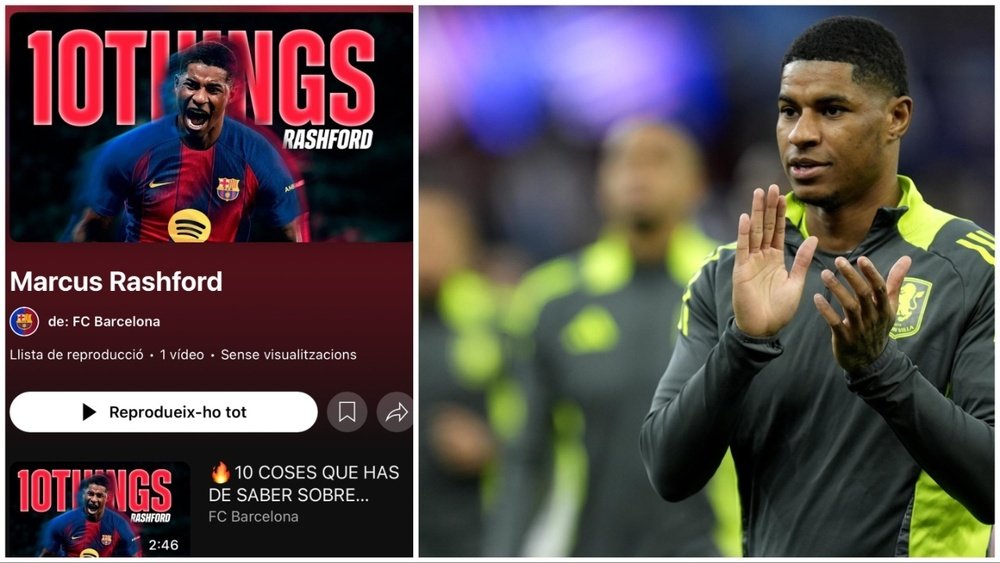 Marcus Rashford is set to become a Barcelona player. Youtube/EFE