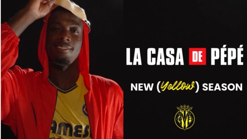 Pepe was Arsenal's most expensive signing. Screenshot/VillarrealCF