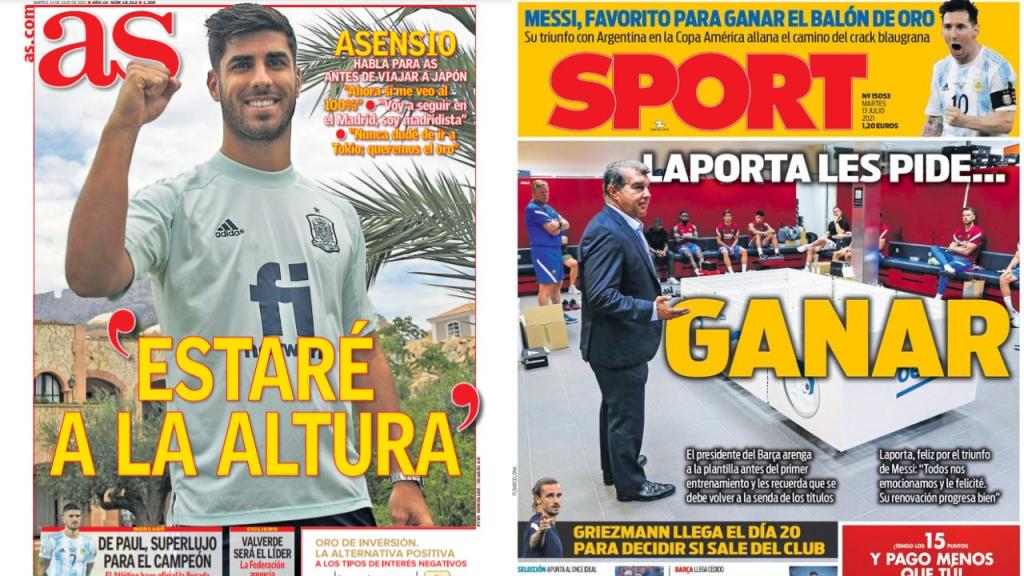 Portadas De La Prensa Deportiva Del 13-07-21