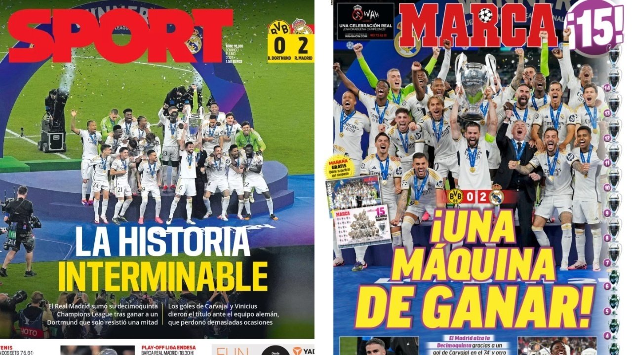 Portadas de la prensa deportiva del 02-06-24. Sport/Marca
