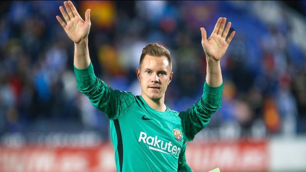 Montaje que compartió Ter Stegen en sus redes sociales. Twitter