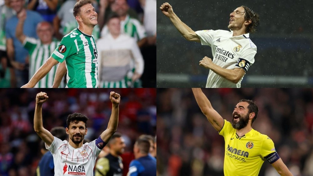 LaLiga, la más vieja del 'top 20' de Europa. Montaje/EFE