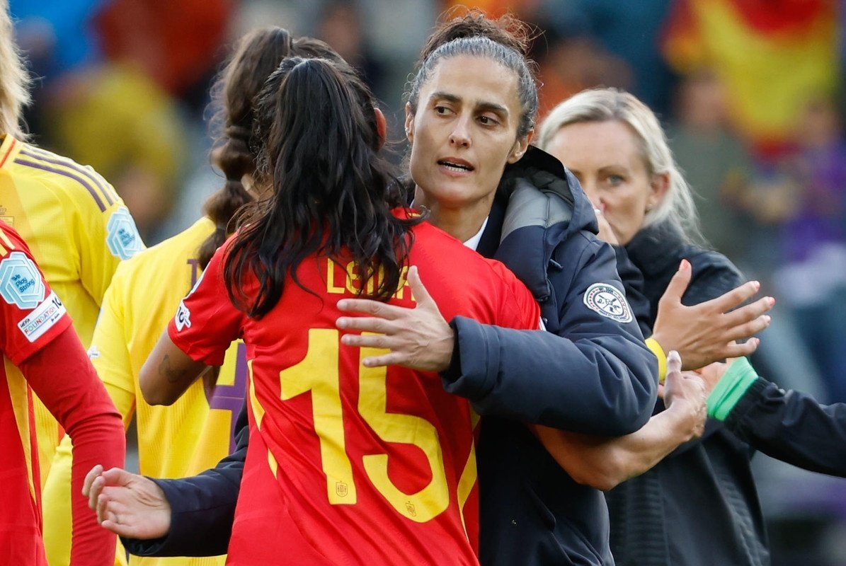 Montse Tomé habló tras el España-Bélgica. EFE